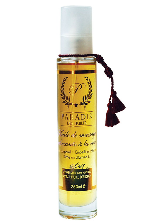 Huile de massage à la rose