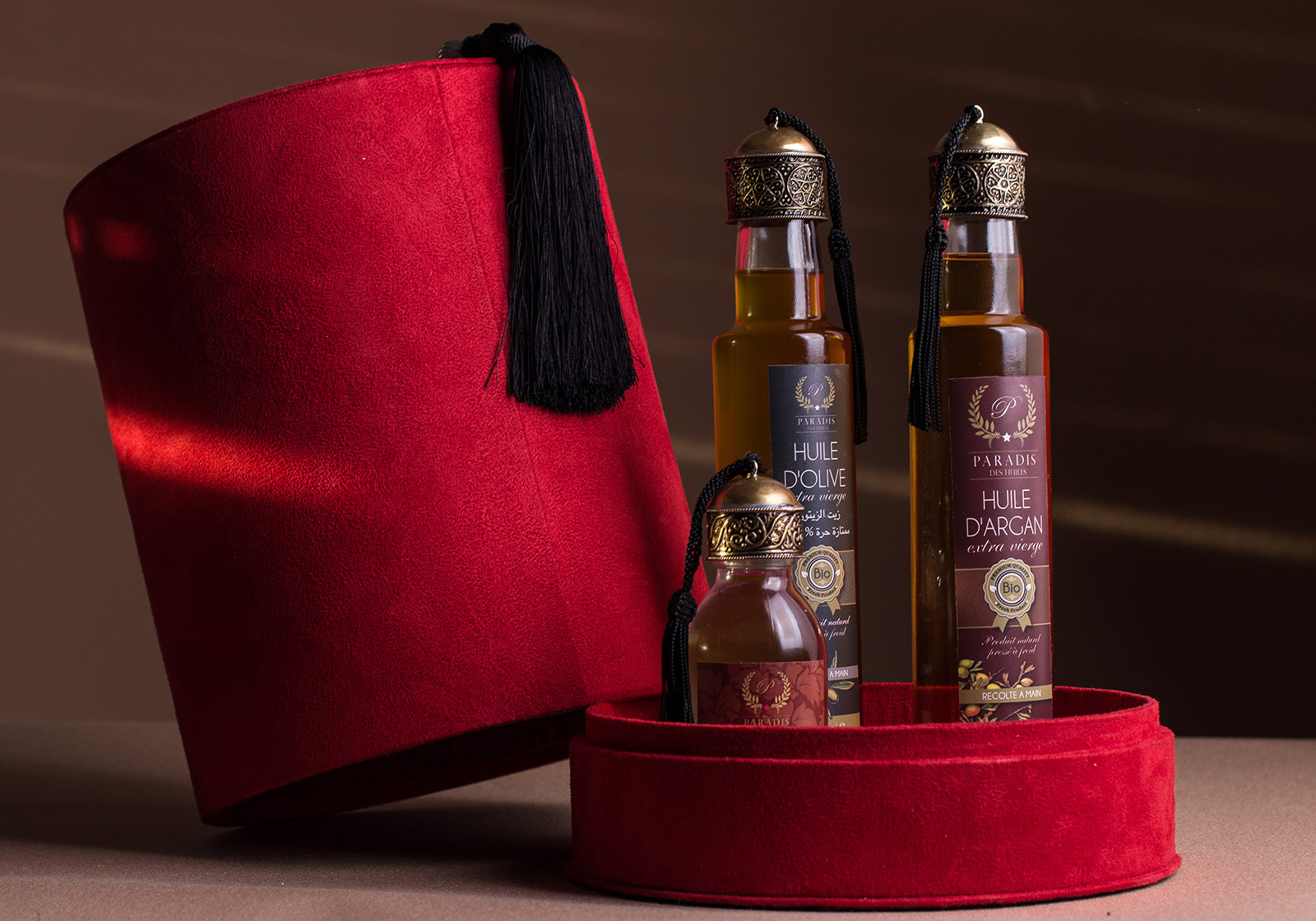 Huiles : d'argan d'olive