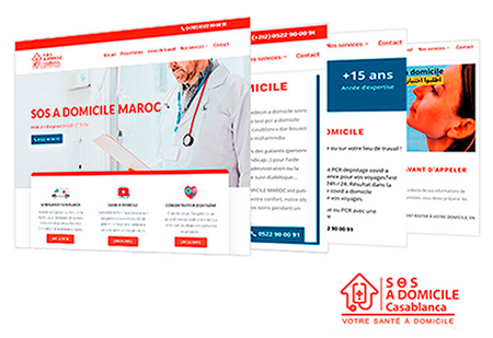 sos maroc domicile creation site web casablanca